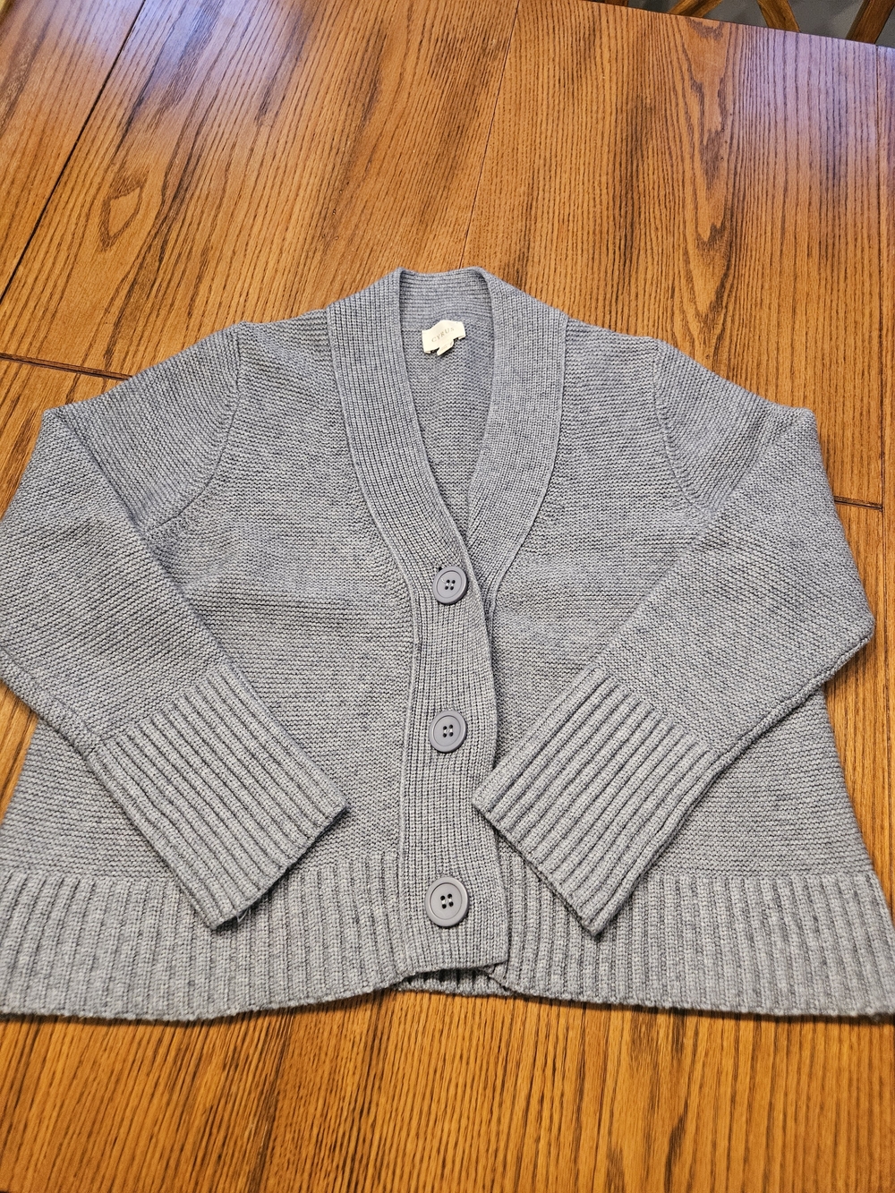 Over sized Light Blue Button-Front Women’s Sweater Cardigan